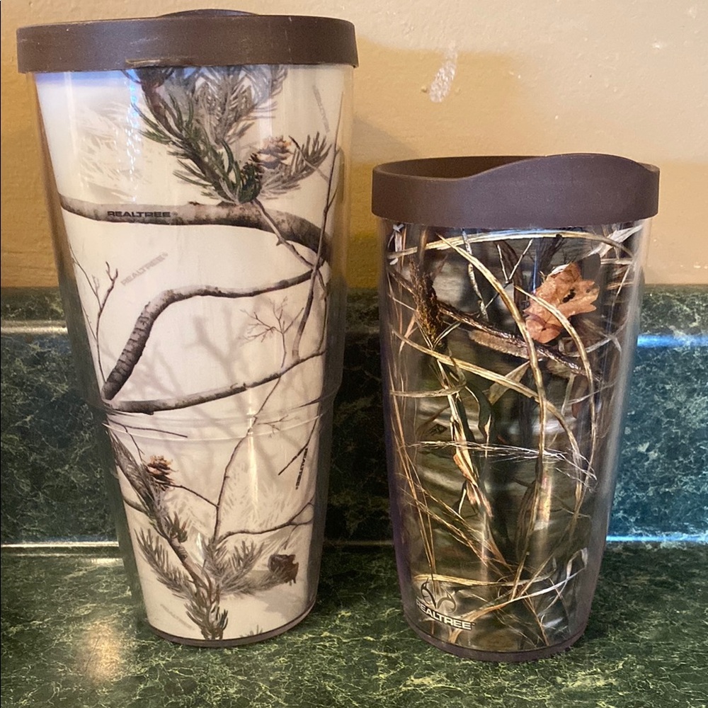 RealTree Camouflage Tumbler Set - Brown and Cream